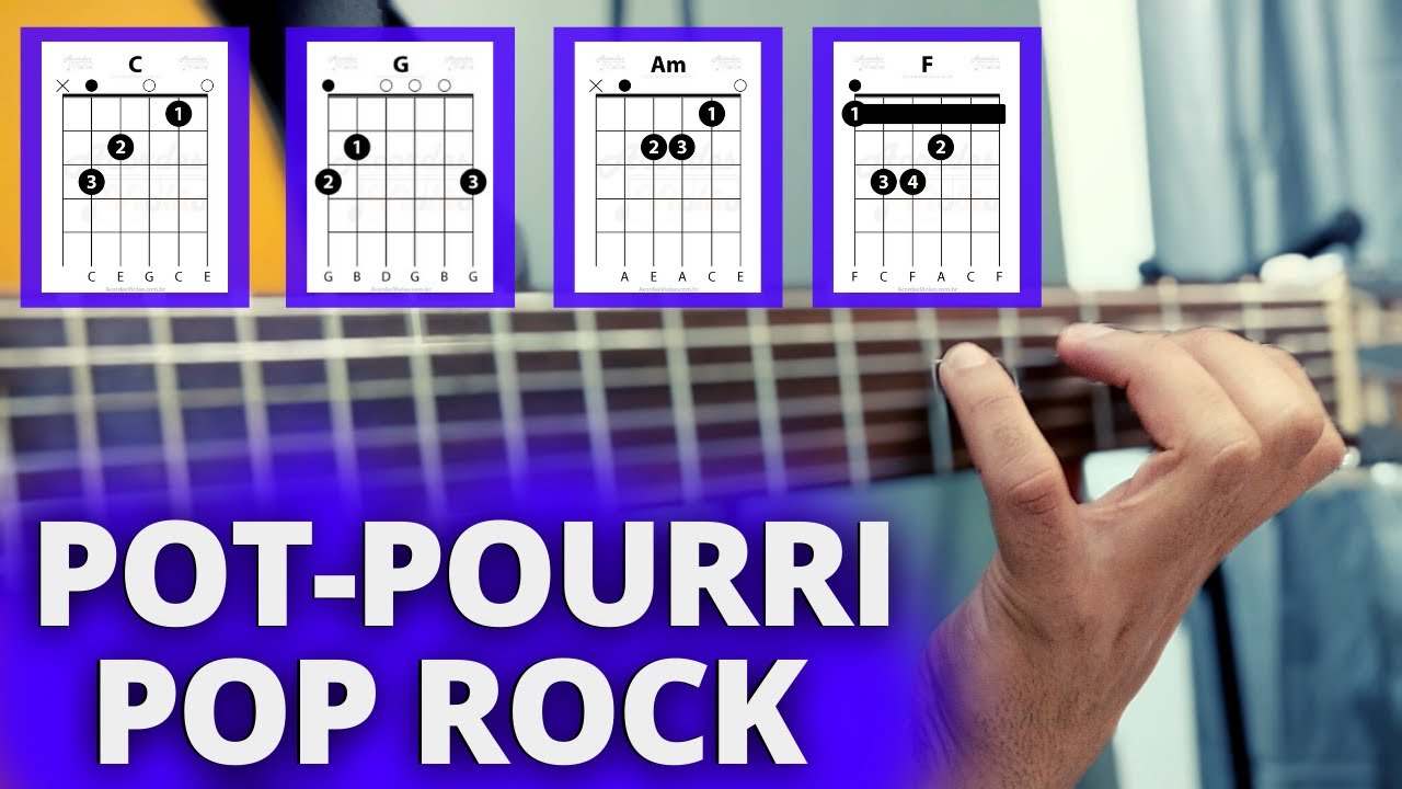 Aprenda a Tocar 7 Músicas de Pop Rock Nacional no Violão com Apenas 4 Acordes (POT-POURRI)
