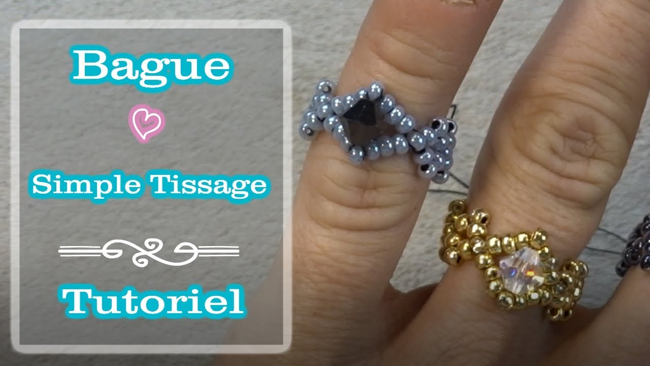 Bague simple en tissage