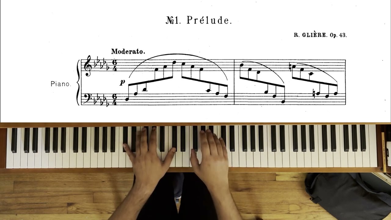 R Glière Op.43 No.1" Prelude" - Piano Tutorial with Daniel Rofer