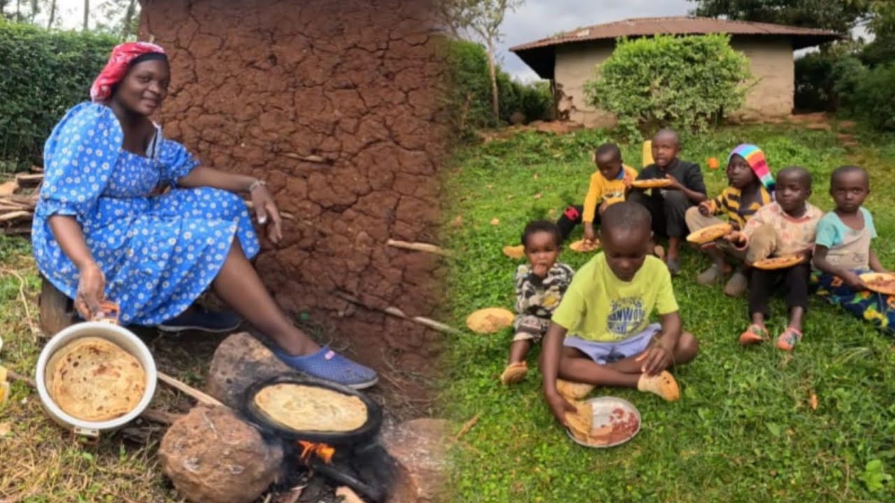 Spending A Day Cooking For The Whole Family Neighbours Children 