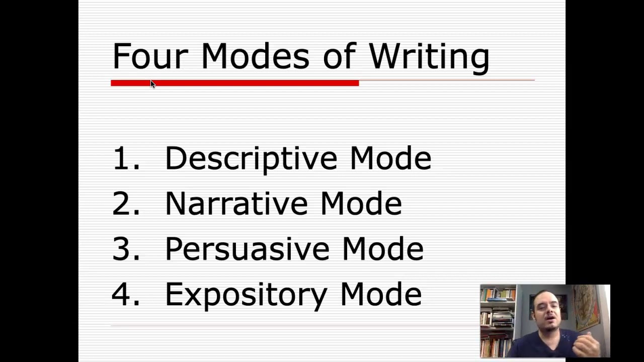 The Fours Modes of Writing