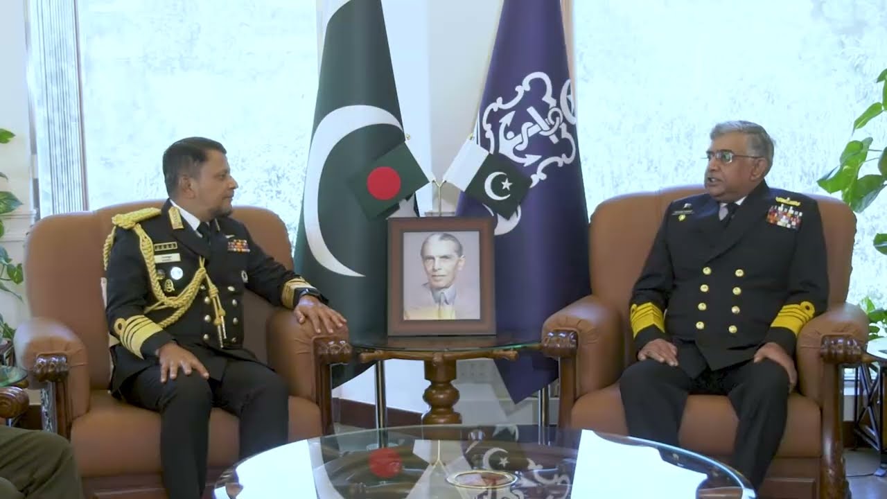 CHIEF OF THE NAVAL STAFF BANGLADESH ADMIRAL MUHAMMAD NAZMUL HASSAN VISITS NAVAL HEADQUARTERS