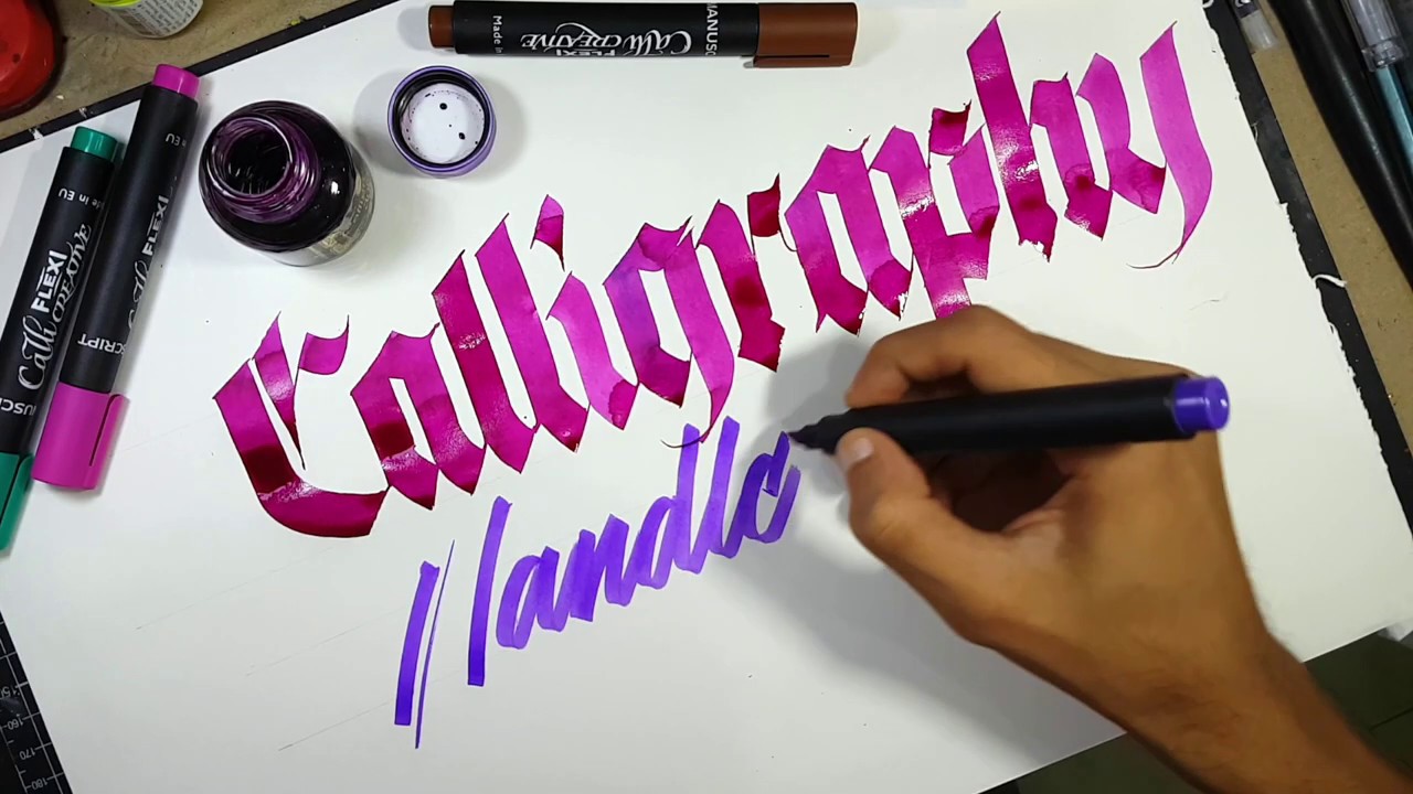 Calligraphy Versus Hand Lettering - What's Your Favourite? With Manuscript And Sachin Shah!