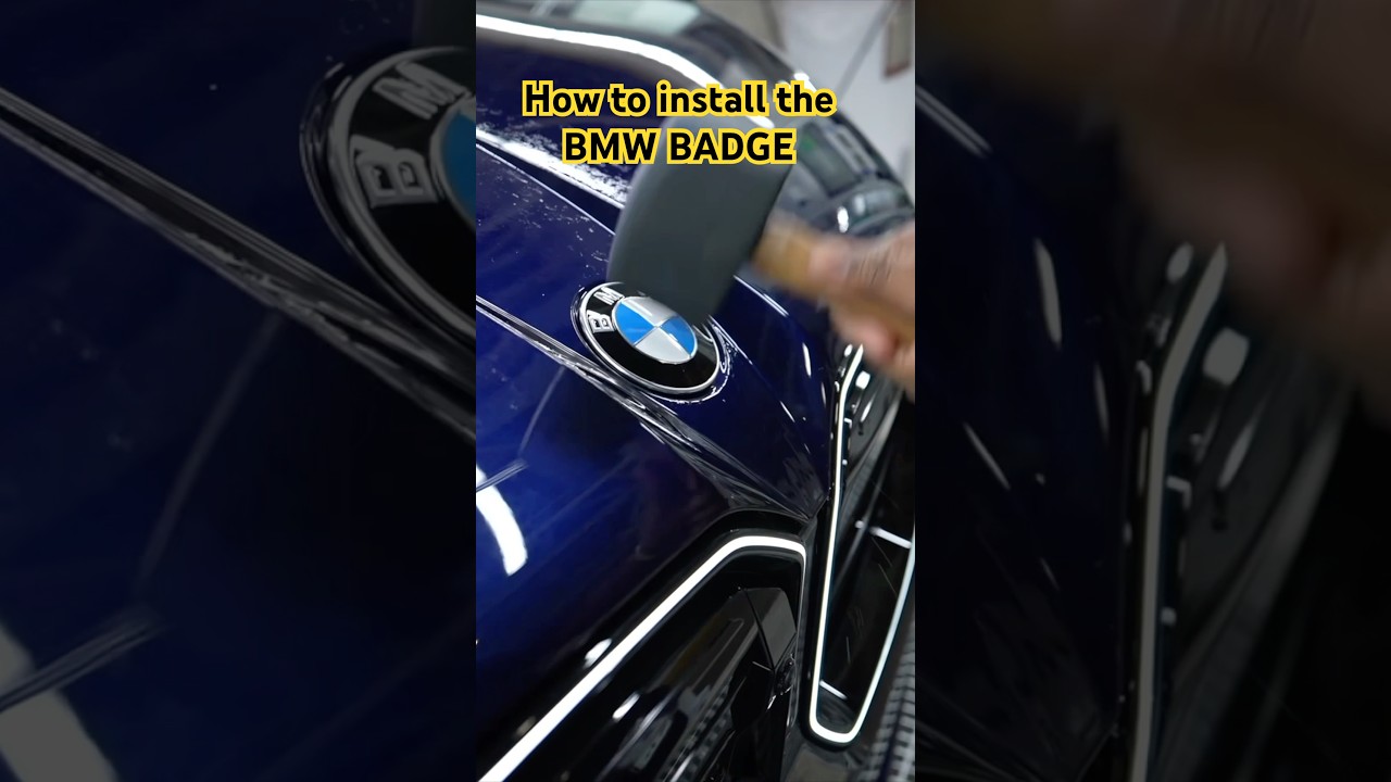 How to install the BMW badge