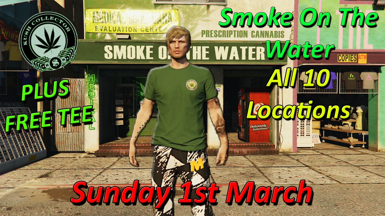 Smoke On The Water Daily Collectible, All 10 Locations Sunday 1st March - GTA Online