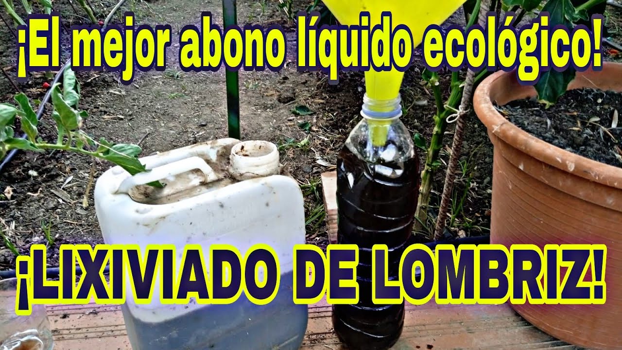 LIXIVIADO DE LOMBRIZ : El mejor abono l&iacute;quido ecol&oacute;gico.