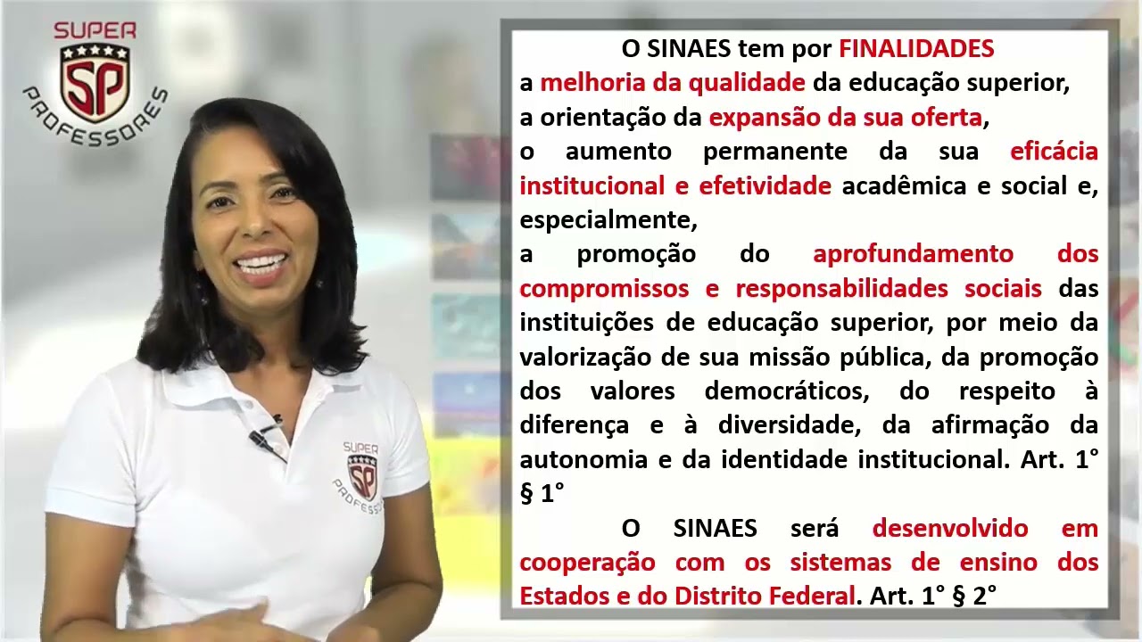 Sinaes - Lei 10861_2004 - Professora Claudete Pessôa - 01