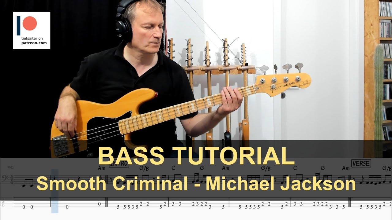 Smooth Criminal - Michael Jackson | Bass Tutorial (Sheet + TABs)
