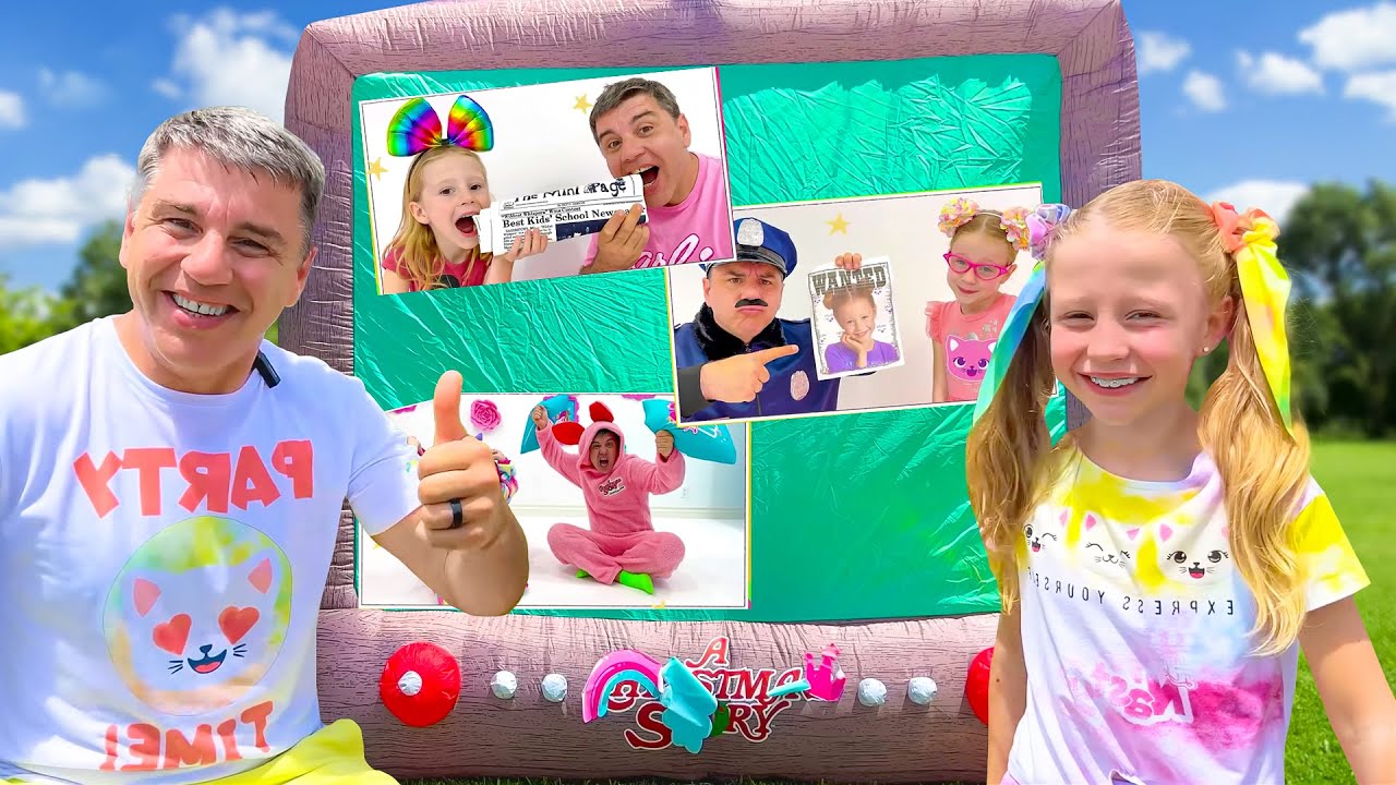 Nastya et des enfants blogueurs célèbres dans une compilation vidéo d'une heure