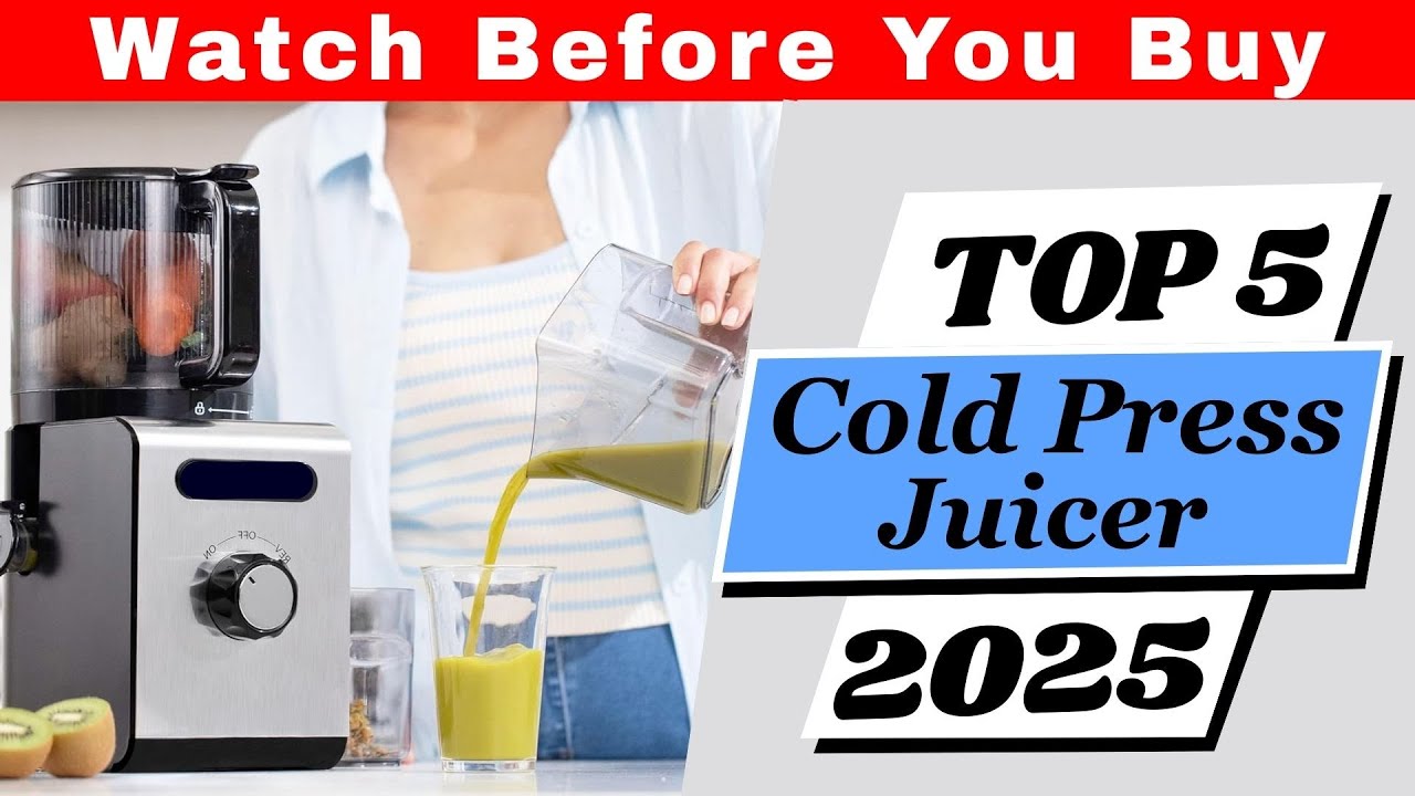 Top 5 Best Cold Press Juicers in USA 2025 🥤 | Ninja, Canoly, Tuumist, YPONE & EanOruus Review #hype