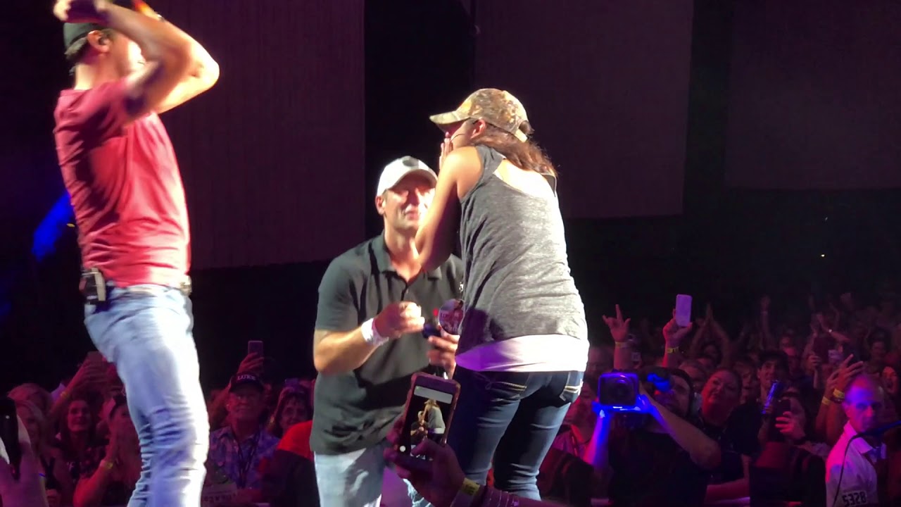 Luke Bryan Brings Couple On Stage for Surprise Proposal
