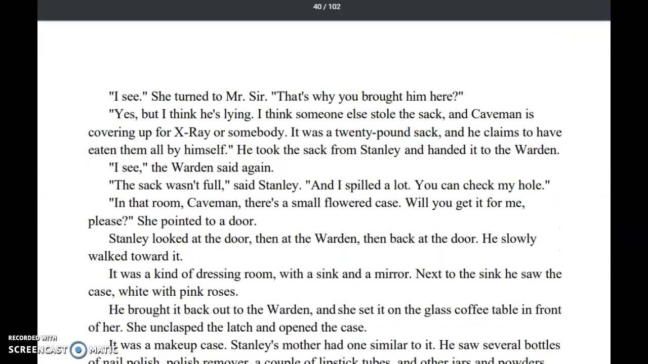 Holes Ch. 16-20 Part 2