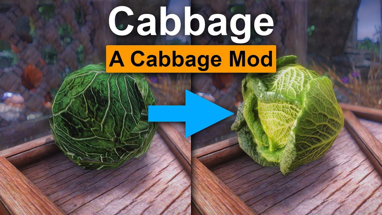Skyrim Mod: Cabbage - A Cabbage Mod