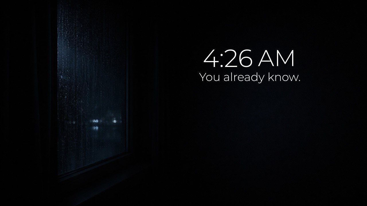 The Truth You Keep Avoiding — 1 Hour Rain at 4:26 AM