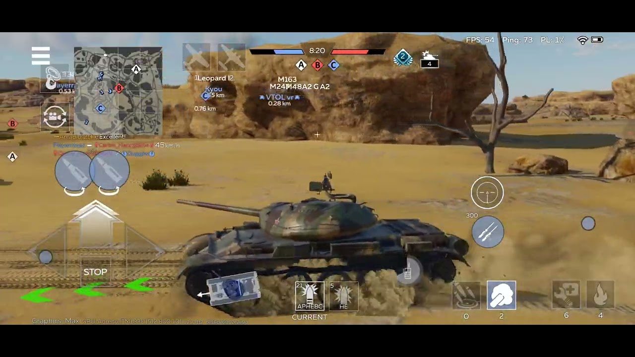 War Thunder Mobile Replay: T-54 