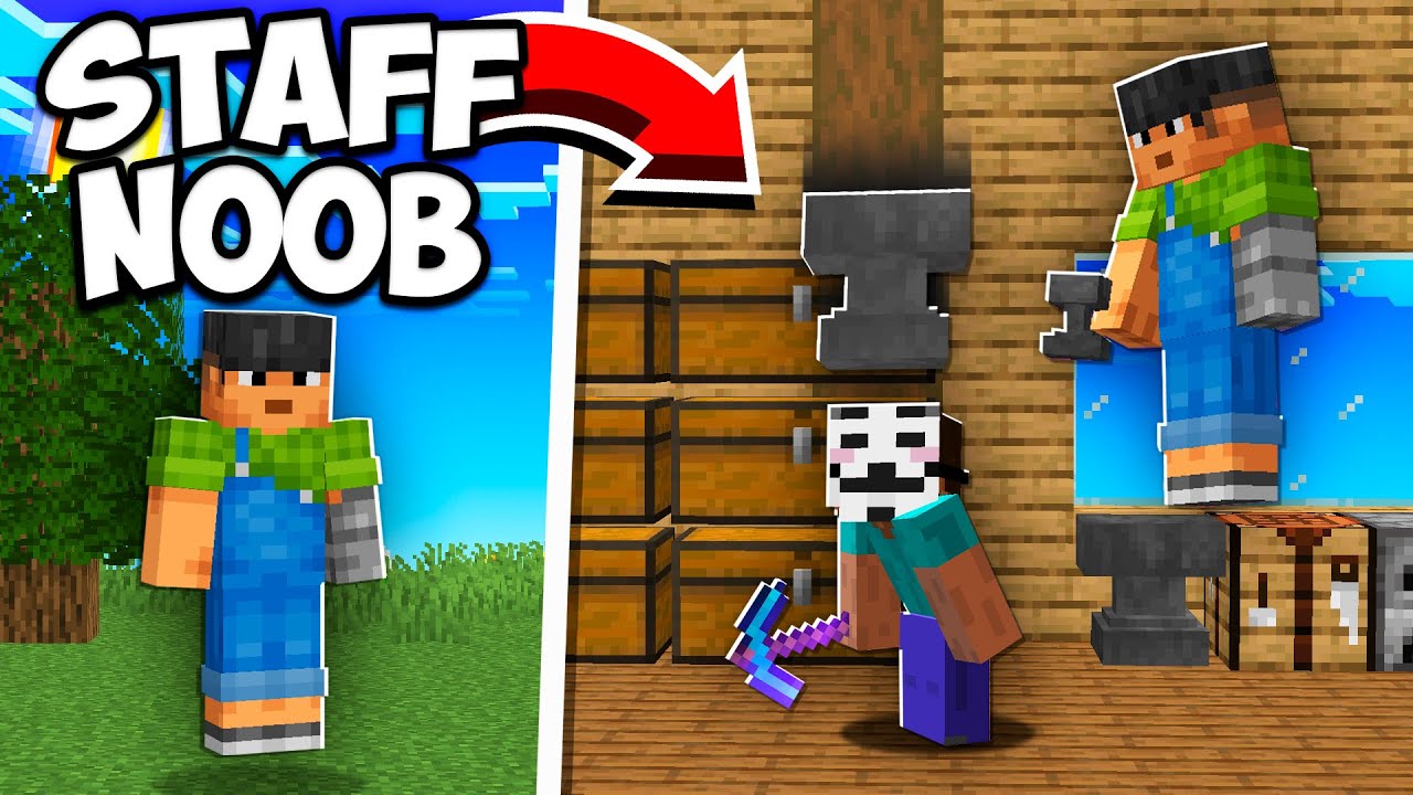 ME PASÉ por STAFF NOOB en MI SERVER de MINECRAFT 🤣