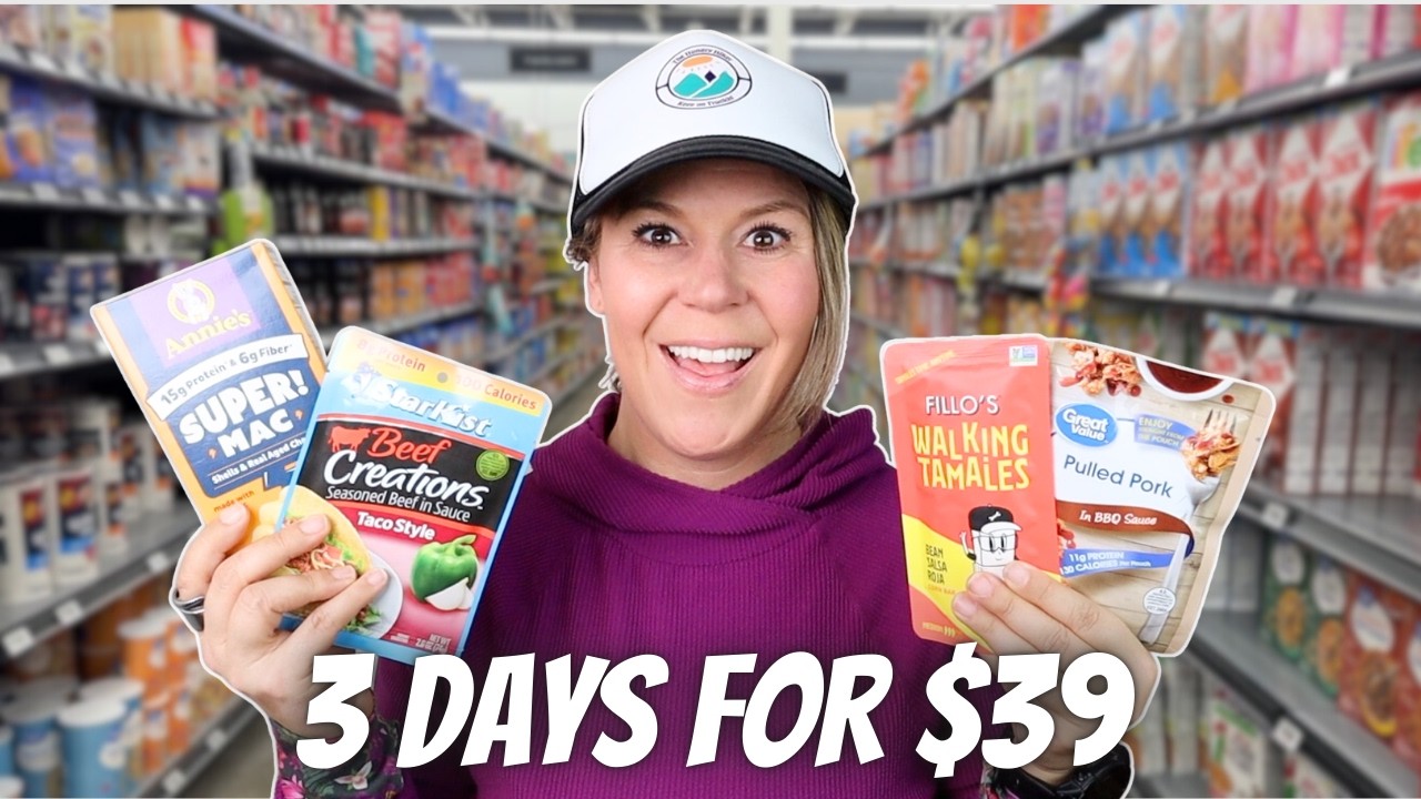 GROCERY STORE BACKPACKING FOOD for Beginners | Cheap & Easy 3-Day Meal Plan