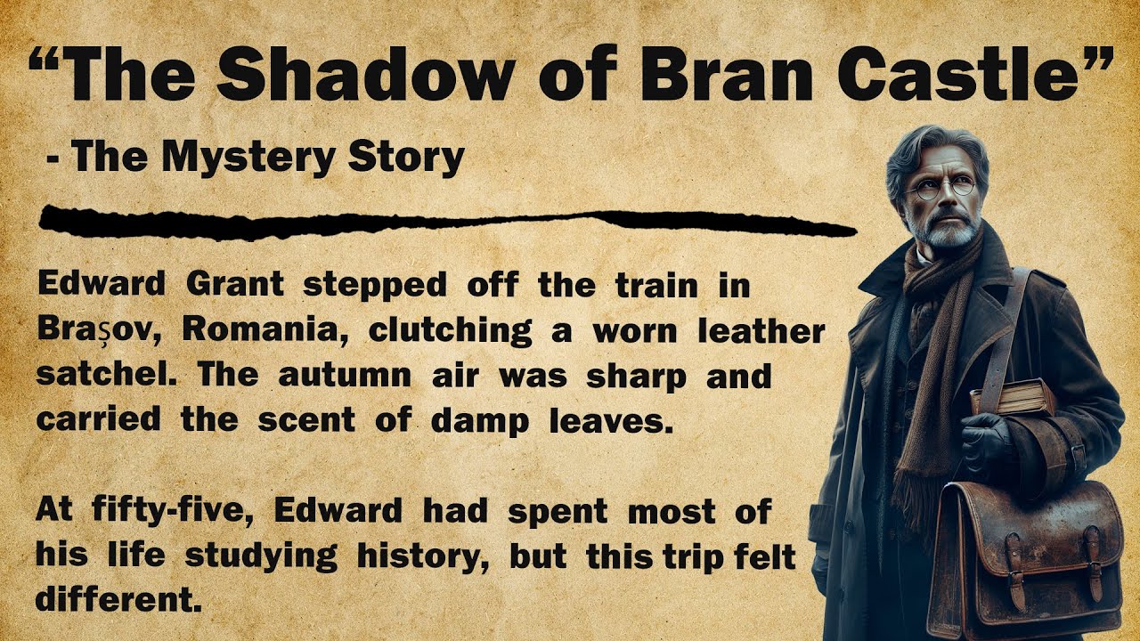 🕵️ English Mystery Story for Listening: The Shadow of Bran Castle || Graded Reader ✅