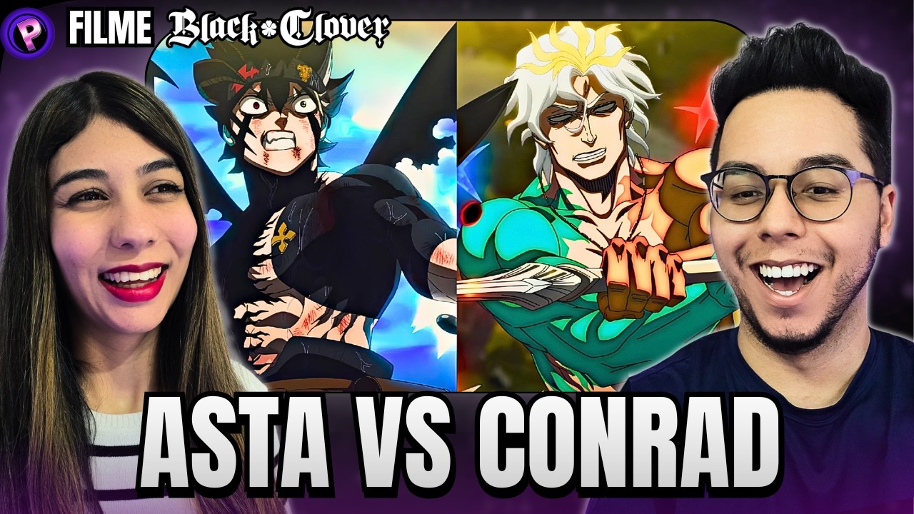 ASTA VS CONRAD! | REACT BLACK CLOVER FILME A ESPADA DO REI MAGO DUBLADO parte 02