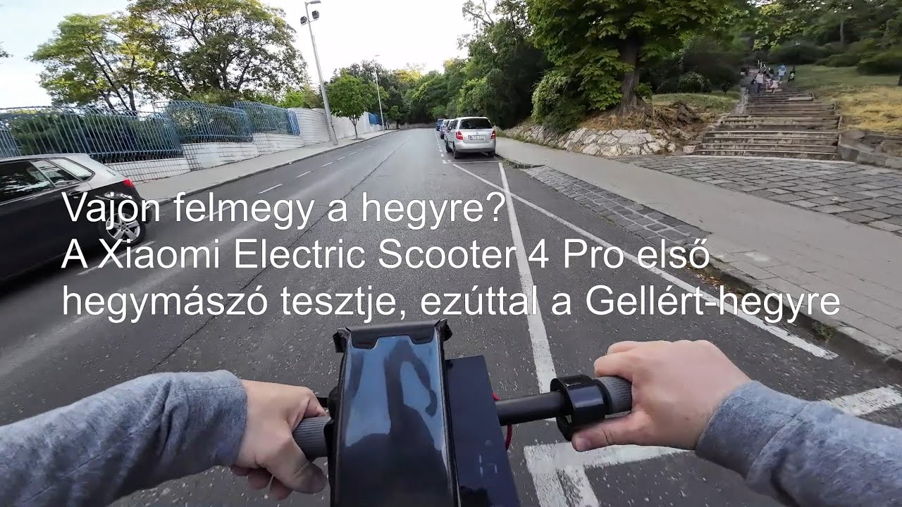 Gellért-hegyi hegymászás a Xiaomi Electric Scooter 4 Pro-val - felmegy?