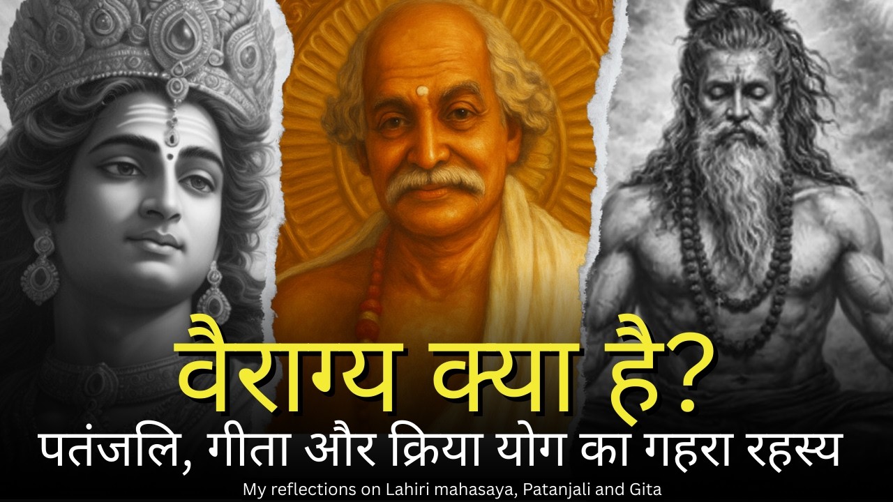 वैराग्य का वास्तविक अर्थ | पतंजलि योगसूत्र , गीता और क्रिया योग का गहरा रहस्य | My reflections