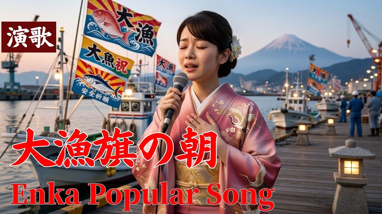 【AI演歌】大漁旗の朝 / 詩音心音　💖日本の演歌💖心に残る演歌