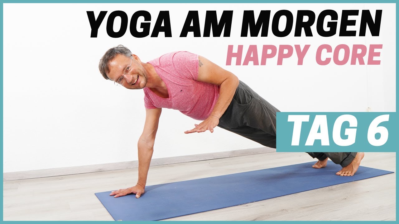 10 Minuten Happy Core - Innere Kraft  | HAPPY YOGA AM MORGEN (Tag 6)