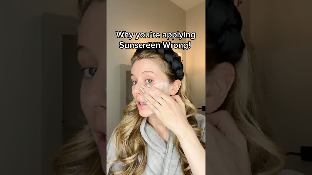 How to apply sunscreen for the BEST results and protection🧴