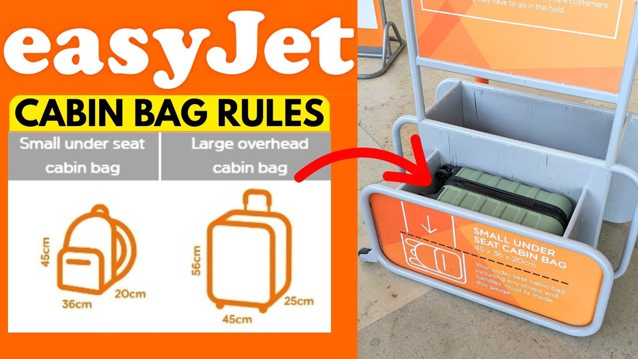 EASYJET LARGE AND SMALL CABIN BAG SIZES EXPLAINED - AVOID THE £48 PENALTY AND DON'T GET CAUGHT
