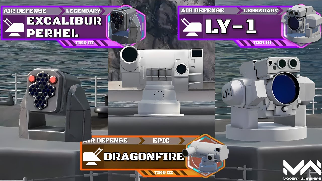 LY-1 VS Dragonfire & Excalibur PERHEL (F2P Laser Air Defense) | Laser CIWS Comparison
