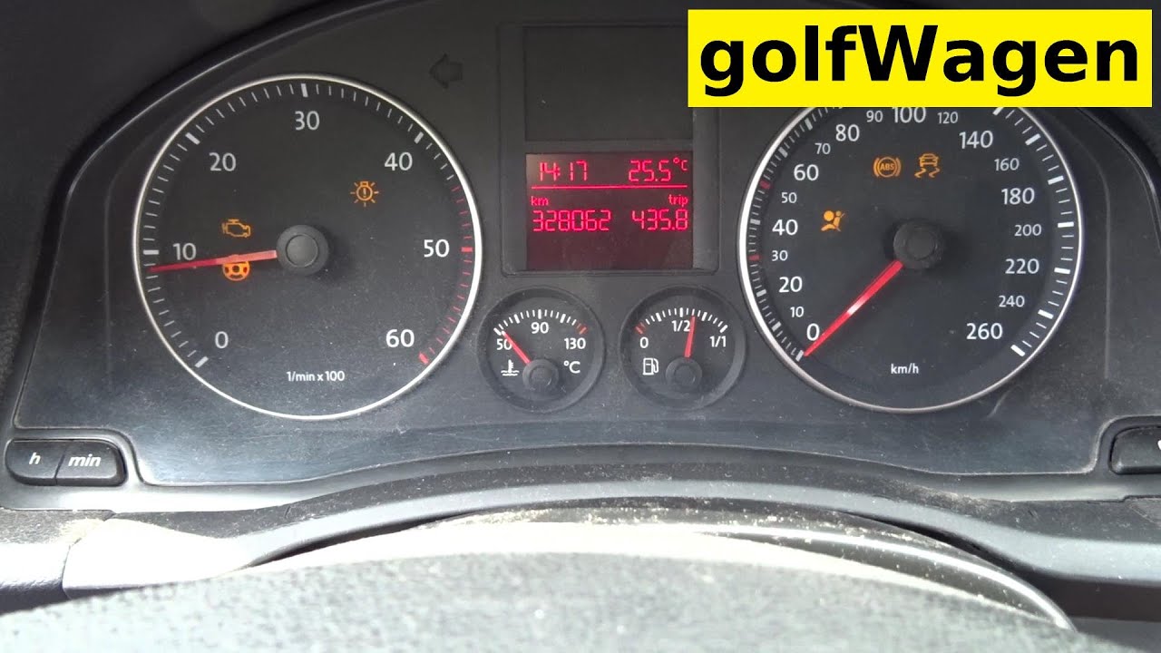 VW Golf 5 driving without ABS sensors / when the speedometer stops