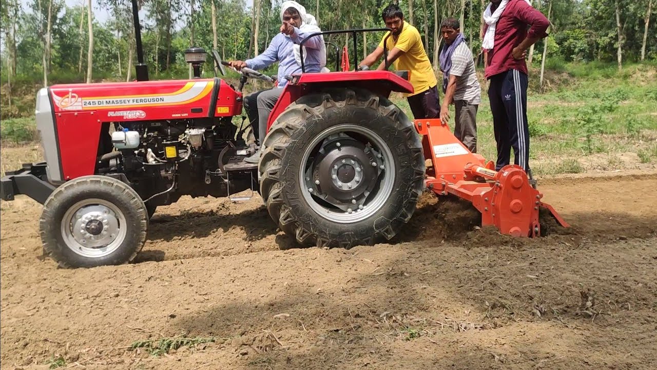 Massey Ferguson 245 PD (50HP)  On 7Feet Rotavetor