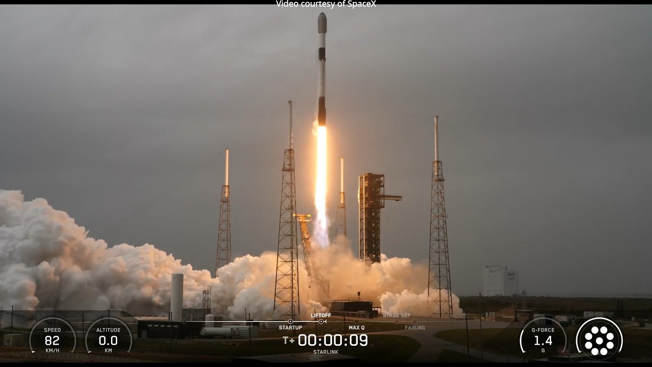 SpaceX Starlink 370 launch and Falcon 9 first stage landing, 19 March 2026