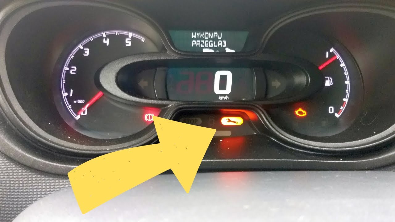Как очистить ключ проверки масла и обслуживания на Renault Trafic