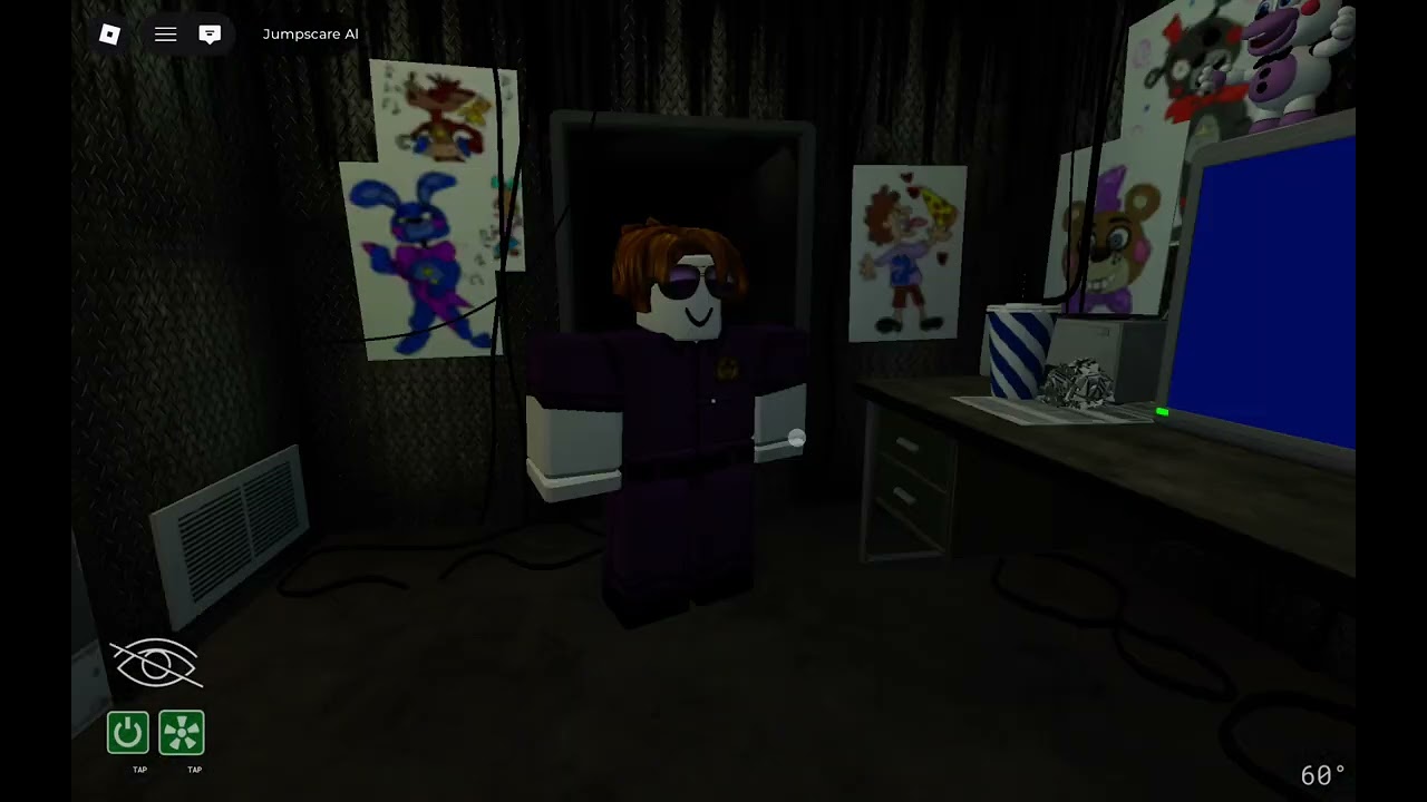 Playing fnaf 6 with my friend #roblox