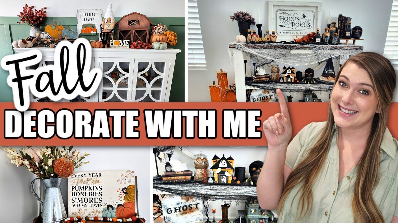 Decorate With Me For Fall & Halloween! (fall decorating ideas)