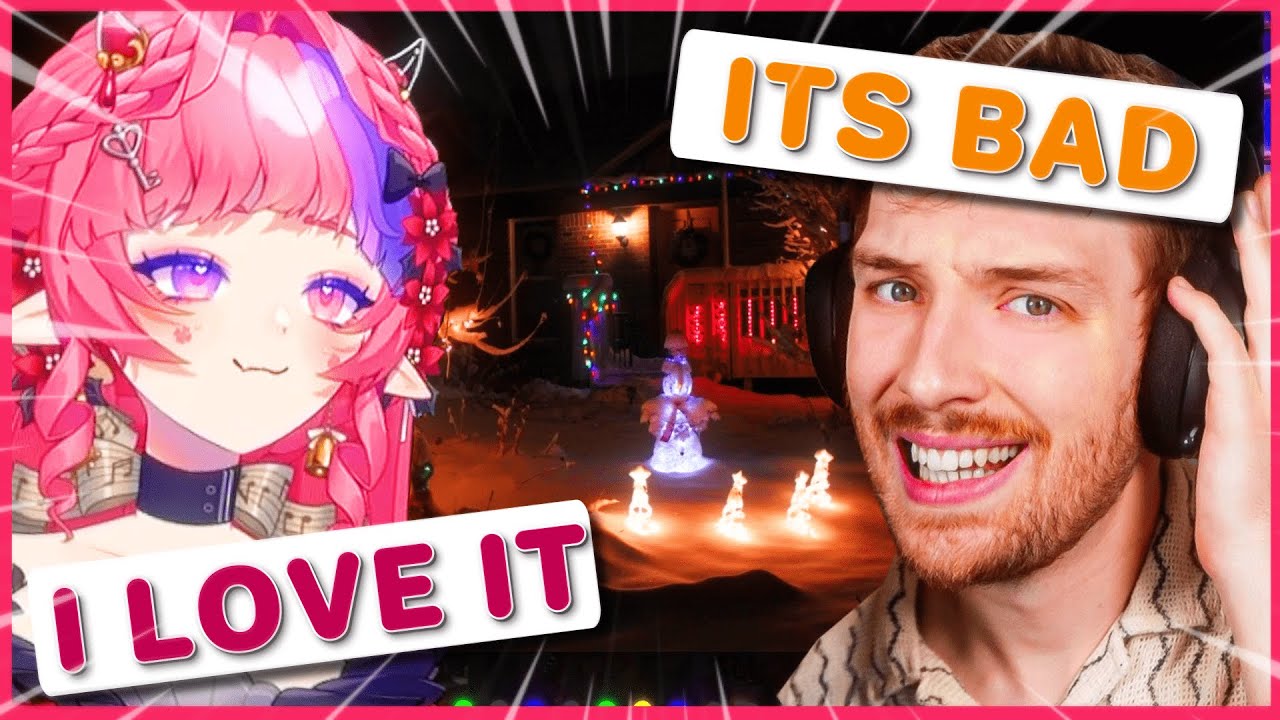 Ironmouse Rates Viewers' Christmas Decorations With Connor(CDawgVA) Part 1