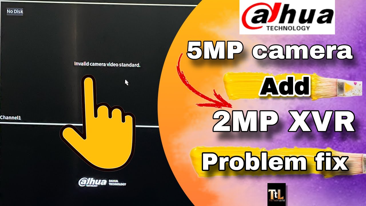 Dahua Invalid camera video standard problem fix | dahua 2mp xvr 5mp camera setup | Bangla