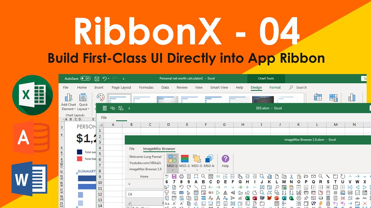 RibbonX 04 - ContextualTabs, TabSetPivotTableTools, TabSetChartTools and more