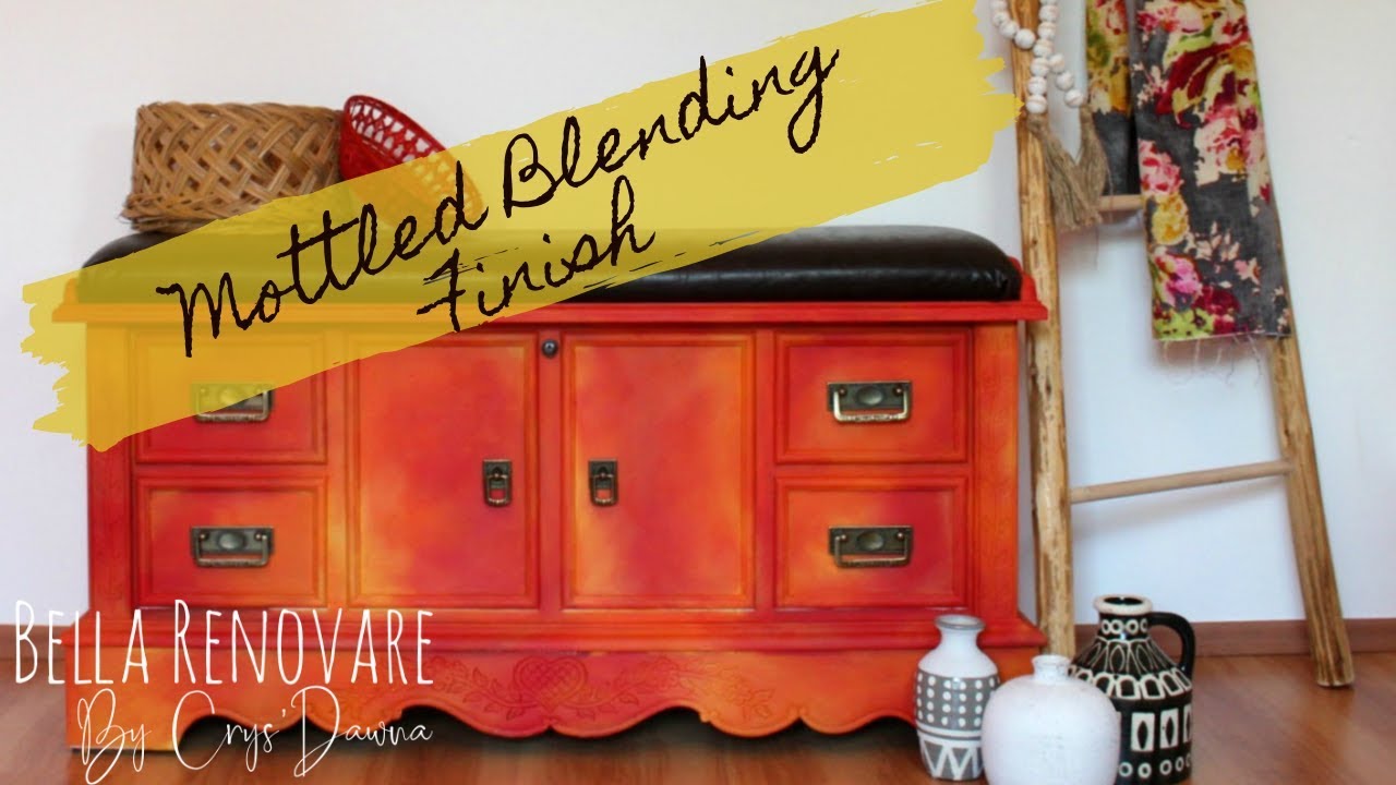 Mottled Blend Finish Using Chalk Paint