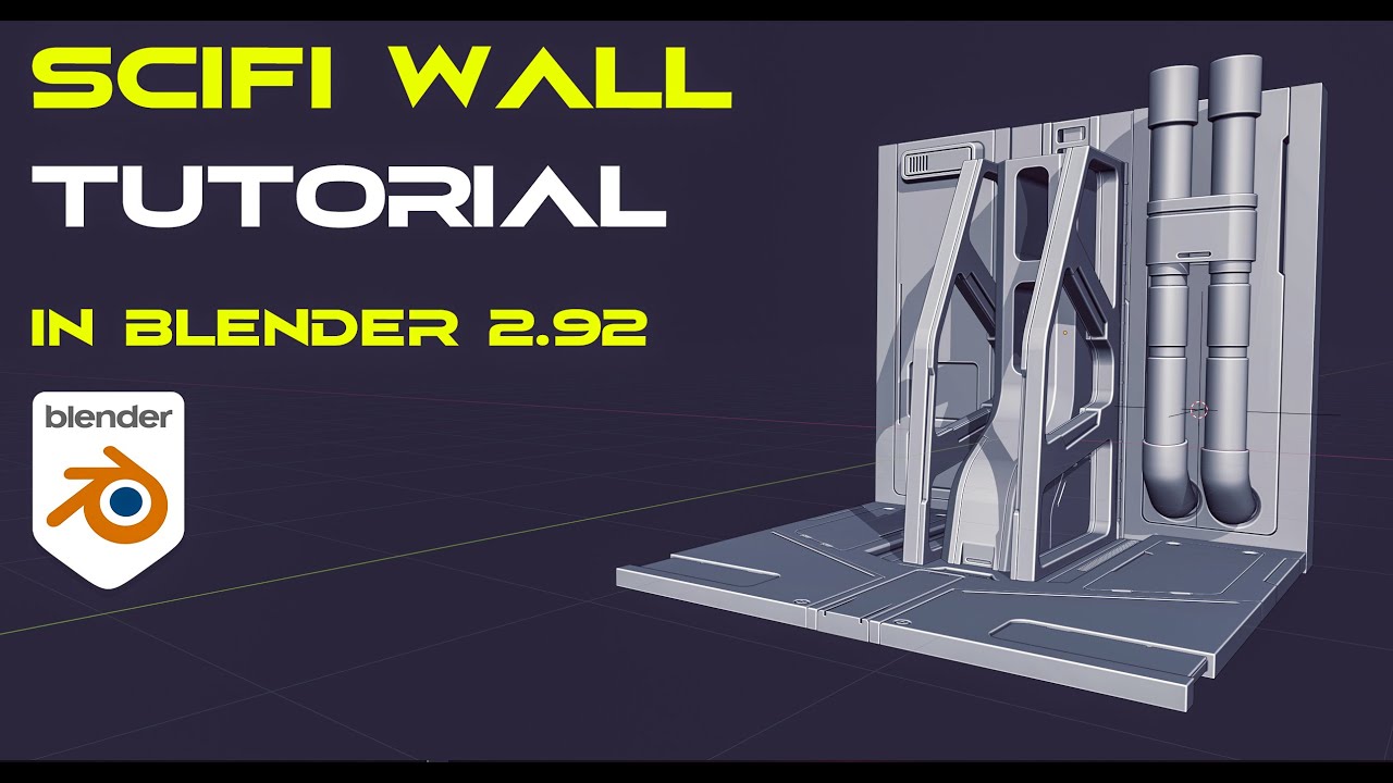 Mini SciFi environment tutorial for Blender with HardOPS and Boxcutter