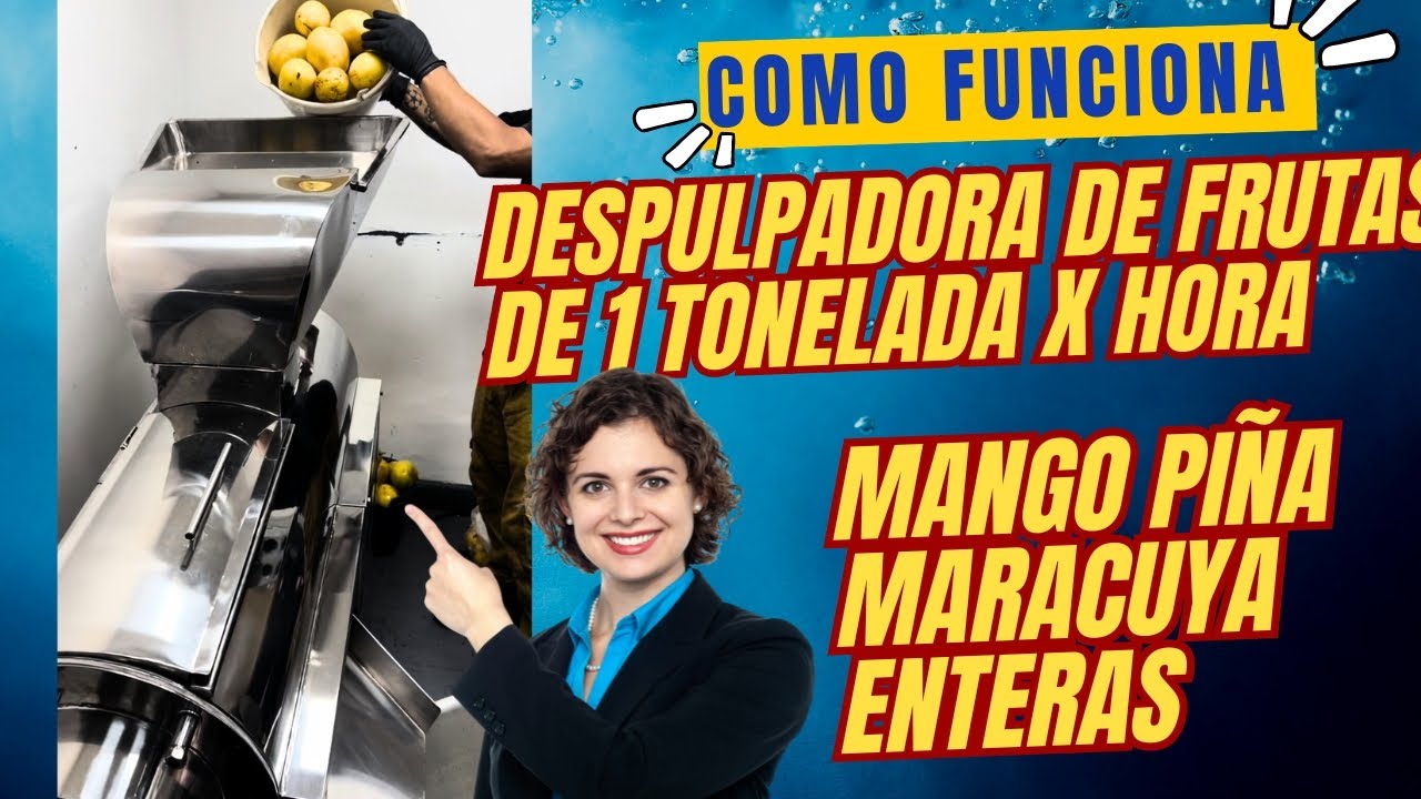 DESPULPADORA DE FRUTAS 1 TONELADA  POR HORA MOTOR 5 HP