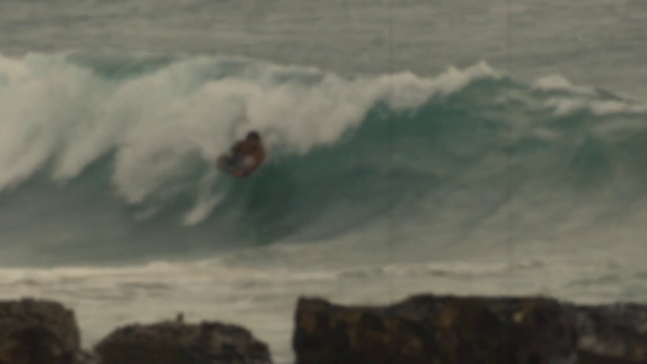 Kauai, Hawaii - Anahola Beach Bodyboarding