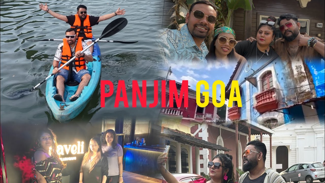 Kayaking and Panjim Fontainhas Day 4..💯❤️ ⛵ Lovely experience 🌊 #travel #beach #trending #goa 