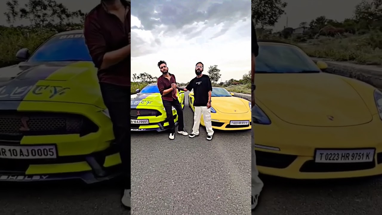 The Uk 07 Rider X Elvish Yadav||Drag Race||Mustang Vs Porshe