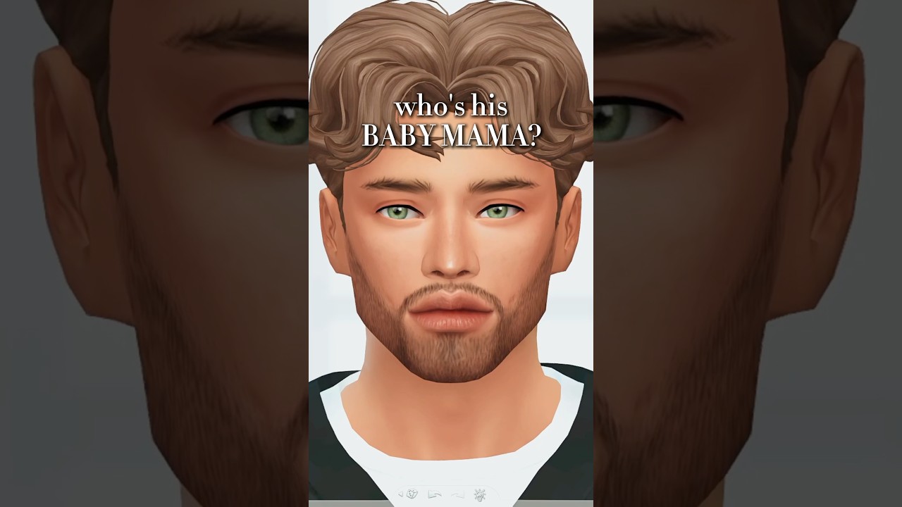 can you guess his BABY MAMA?😳 #sims4 #thesims4 #sims #shorts