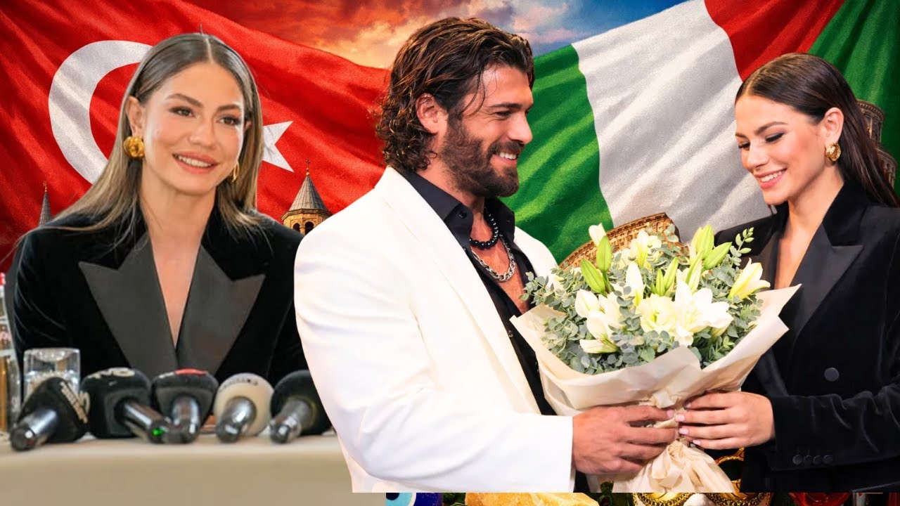 Surprise From Can Yaman To Demet Özdemir! After The Commercial Shoot  He Sent Flowers And A Note!