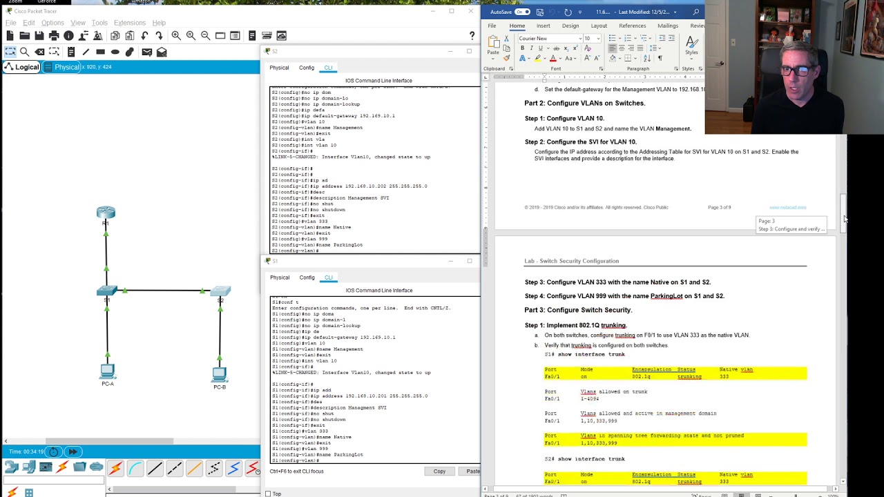 CCNA 2: Switch Security Configuration Lab 11.6.2