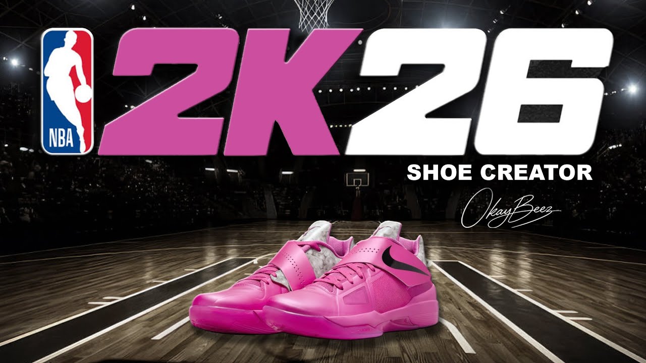 NBA 2K26 Shoe Creator - How to make Nike KD 4 'Aunt Pearl'