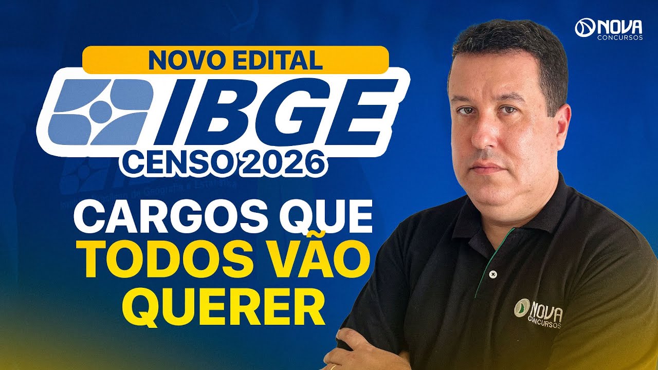 QUAIS SÃO OS MELHORES CARGOS DO NOVO EDITAL IBGE 2026 🤩